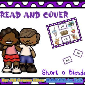 Short o Blends Read and Cover