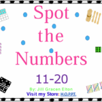 Spot The Number 11-20 (Number Sense/Subitizing Teen Numbers)